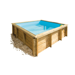 Piscina de madera BWT Tropic Junior 226 x 226 x 68 cm