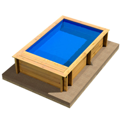 Pool madera BWT Box Junior 374 x 237 x 76 cm