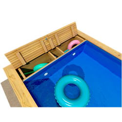 Piscina de madera BWT Box Junior 374 x 237 x 76 cm