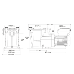 Bomba Hayward Super Pump VSTD 1,5 CV Velocidad Variable Monofásica