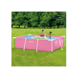 Pool Intex Small Frame Rosa 220 x 150 x 60 cm 28266NP