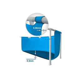 Pool Intex Small Frame Rosa 220 x 150 x 60 cm 28266NP