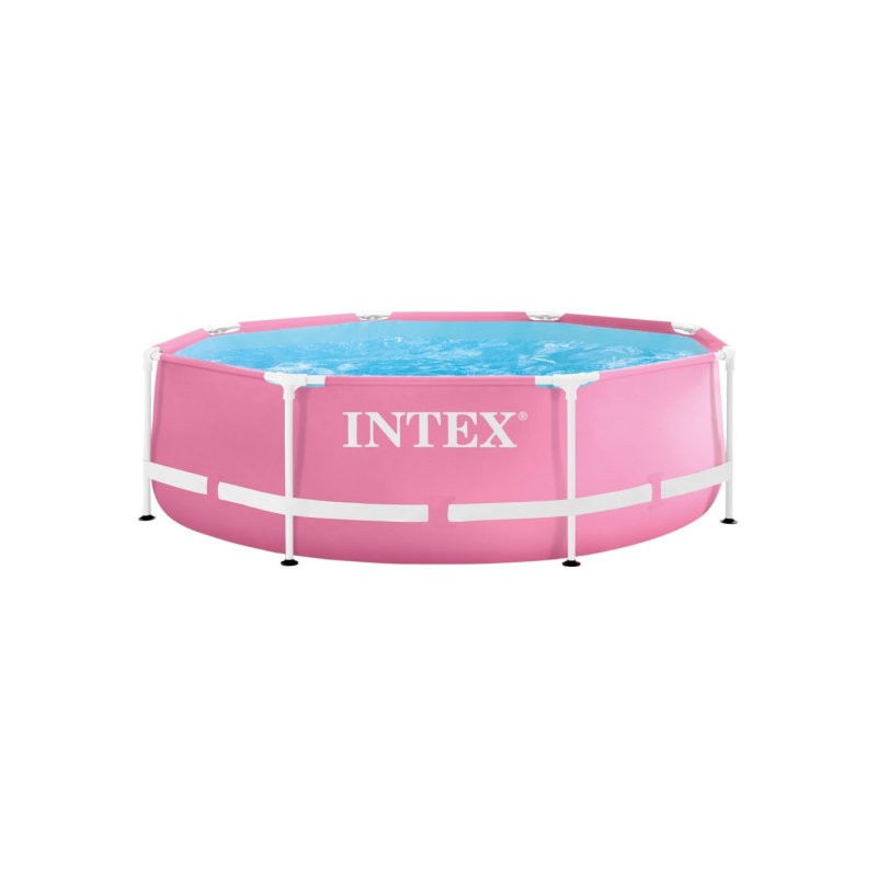 Piscina Intex Metal Frame Rosa Ø244x76cm 28290NP