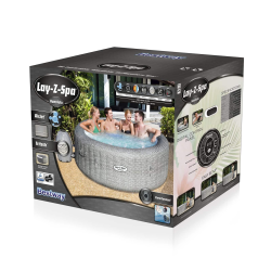 Spa Hidromasaje inflatable Lay-Z-Spa Honolulu AirJet Bestway 196 x 71 cm for 4-6 persons