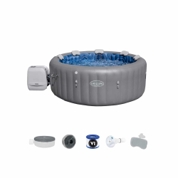 Spa Hidromasaje inflatable Lay-Z-Spa Santorini HydroJet Pro Bestway 216 x 80 cm for 5-7 persons