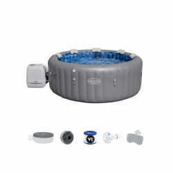 Spa Hidromasaje Inflatable Lay-z-spa Santorini Hydrojet Pro Bestway 216x80cm for 5-7 Personas