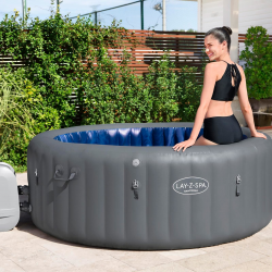 Spa Hidromasaje Inflatable Lay-z-spa Santorini Hydrojet Pro Bestway 216x80cm for 5-7 Personas
