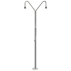 Pool Shower AstralPool with 2 Shower heads and 2 push-button controls Temporizados