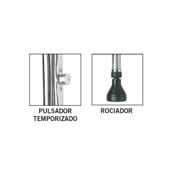 Pool Shower AstralPool with 2 Shower heads and 2 push-button controls Temporizados