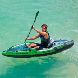 Kayak Recreo Inflatable INTEX Excursion Challenger k1 274x76x33 cm 68305np