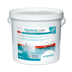 Slow dissolving chlorine Chlorilong CLASSIC Tabletas 250gr Bayrol 5 kg