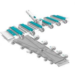 Pool cleaner lastrado with 12 ruedas and cepillos laterales Bayrol