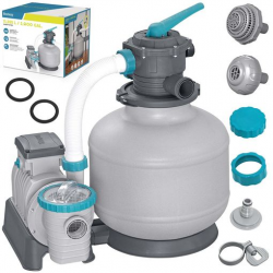 Filter unit arena Bestway 11.355 l/ h connection 38 mm with valve