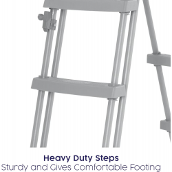Escalera para piscinas desmontables Bestway 107 cm