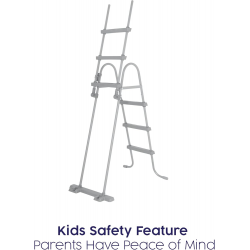 Escalera para piscinas desmontables Bestway 107 cm