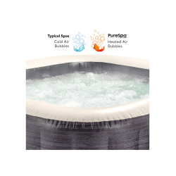 Spa Inflatable INTEX Purespa Greystone Deluxe bubbles 211x211x71cm 28450ex