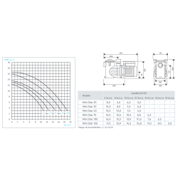 Swimming pool pump BWT MINI STAR Mónofásica