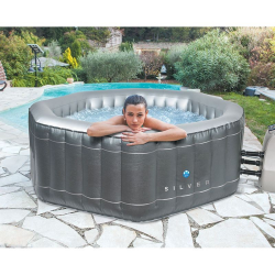 Spa Hinchable NetSpa Silver 195 x 195 x 70 cm para 5-6 personas