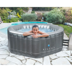 Spa inflatable NetSpa Silver 195 x 195 x 70 cm for 5-6 persons