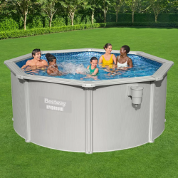 Detachable swimming pool Bestway Hydrium white veneer finish