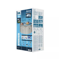 Pool Bestway Hydrium removable Acero Redonda 300 x 120 cm with filter unit