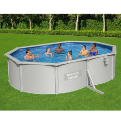 Piscina Bestway Hydrium desmontable de acero Ovalada 500 x 360 x 120 cm con depuradora