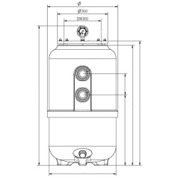 Filtro de piscina Laminado BEHNCKE Ø610 - 14 m³/h