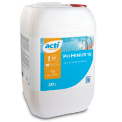Minorador de pH Líquido ACTI PH MINUS SCP Uso domésitco 20 Litros