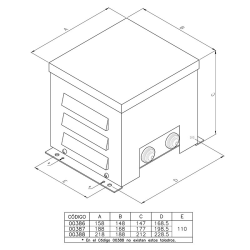 Caja de protección para transformador