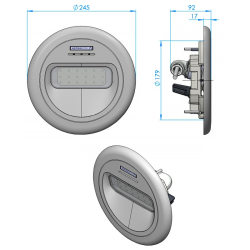 LumiPlus Spotlight Design for AstralPool steel Stainless Steel.