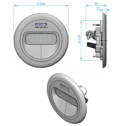 Proyector LumiPlus Design para piscina AstralPool Acero Inox.