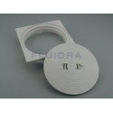 Marco cuadrado y tapa circular skimmer 17,5 litros AstralPool Blanco