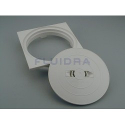 Marco cuadrado y tapa circular skimmer 17,5 litros AstralPool Blanco