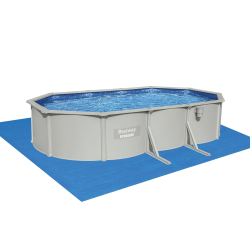 Pool Bestway Hydrium removable Acero Ovalada 610 x 360 x 120 cm with Filter unit