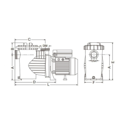 Swimming pool pump SACI Winner Single-phase