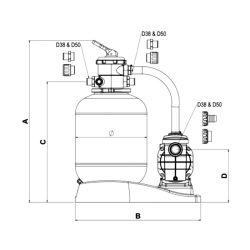 Filter Monobloc Galactic AstralPool for