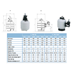 Filter Millennium AstralPool Side Without Valve for