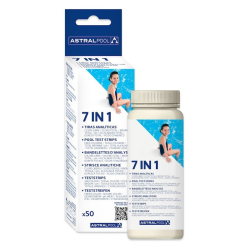 Pooltester AstralPool 7 en 1 (cloro libre, cloro total (bromo total), pH, alcalinidad, dureza and cyanuric acid.)