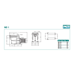 Swimming pool pump PSH ND.1 Single-phase