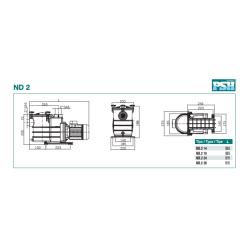 Swimming pool pump PSH ND.2 Single-phase