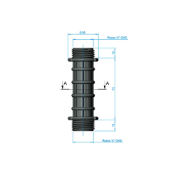 arms manifolds ¾" Alargo 100 mm AstralPool 4404180117 (4 units)