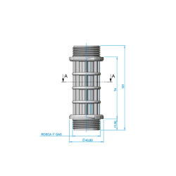 arms manifolds 1" Alargo 100 mm AstralPool 4404260419 (4 units)