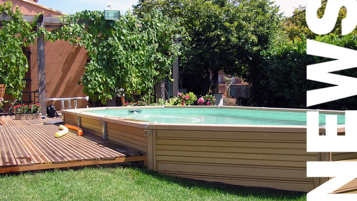 decorar alrededor de una piscina desmontable